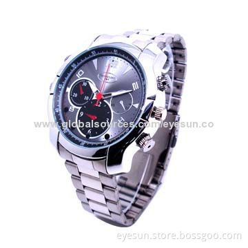 1,080P Night-vision Spy Hidden Camera Watch with Motion Sensor and Up to 30M Waterproof